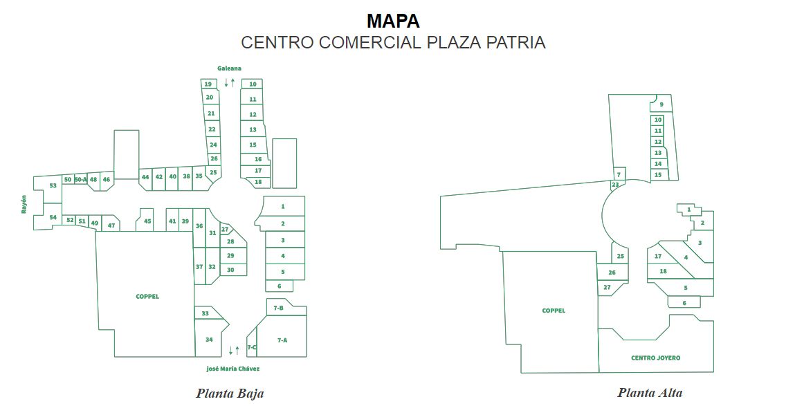 Plaza Patria Centro Comercial situado en Aguascalientes